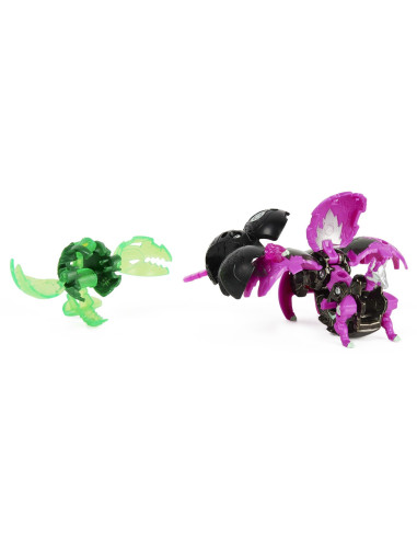 Bakugan Platinum Powerup S4 Blitz Fox Nano Riptide Si Nano