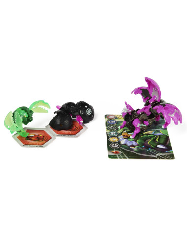Bakugan Platinum Powerup S4 Blitz Fox Nano Riptide Si Nano