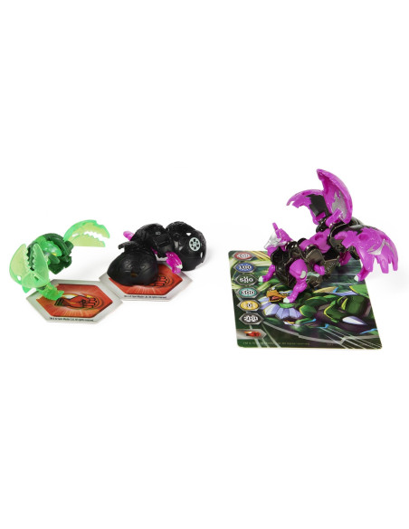 Bakugan Platinum Powerup S4 Blitz Fox Nano Riptide Si Nano