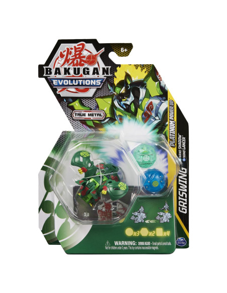 Bakugan Platinum Powerup S4 Griswing Nano Shadow Si Nano