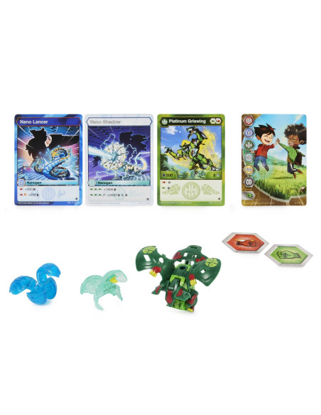Bakugan Platinum Powerup S4 Griswing Nano Shadow Si Nano