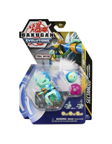 Bakugan Platinum Powerup S4 Sectanoid Nano Widow Si Nano