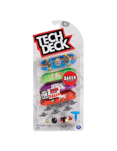 Tech Deck Pachet 4 Piese Fingerboard Baker