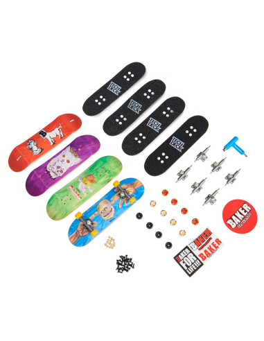 Tech Deck Pachet 4 Piese Fingerboard Baker