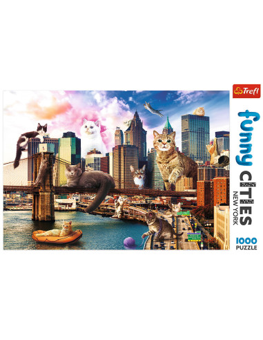 Puzzle Trefl 1000 Pisicute La New York,10595