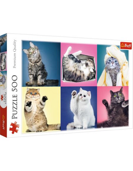 Puzzle Trefl 500 Pisicute,37377