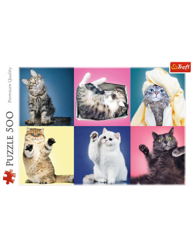 Puzzle Trefl 500 Pisicute,37377