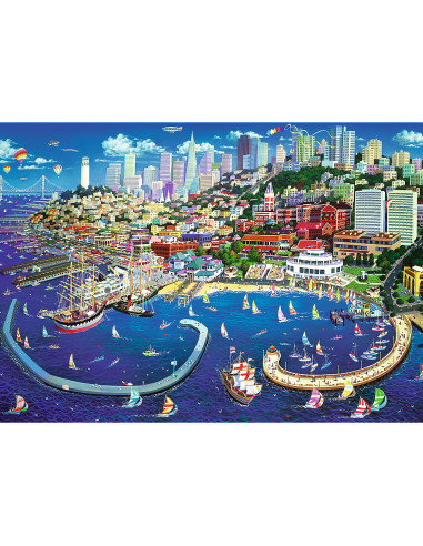Puzzle Trefl 2000 Golful San Francisco,27107