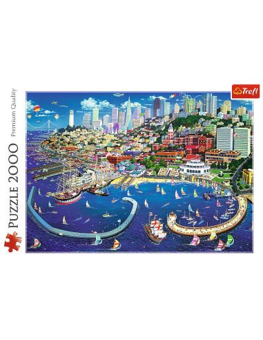 Puzzle Trefl 2000 Golful San Francisco,27107
