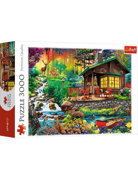 Puzzle Trefl 3000 Cabana Din Padure,33074