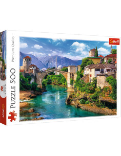 Puzzle Trefl 500 Pod Vechi Mostar Bosnia,37333