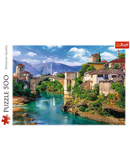 Puzzle Trefl 500 Pod Vechi Mostar Bosnia,37333