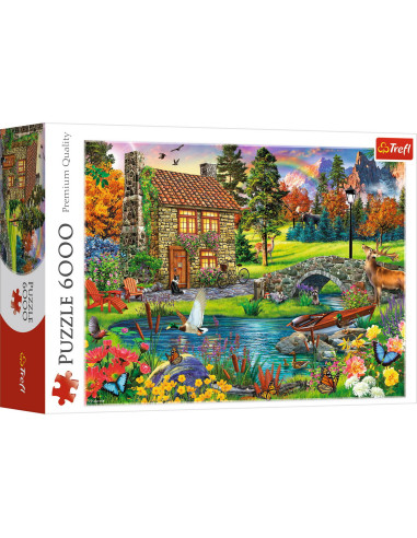 Puzzle Trefl 6000 Casuta Din Munti,65006