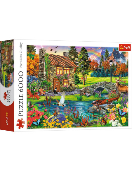 Puzzle Trefl 6000 Casuta Din Munti,65006