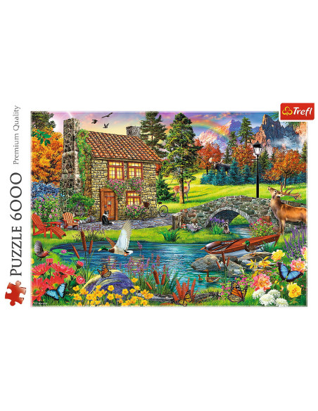 Puzzle Trefl 6000 Casuta Din Munti,65006