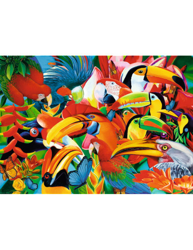 Puzzle Trefl 500 Pasari Colorate,37328