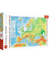 Puzzle Trefl 1000 Harta Fizica A Europei,10605