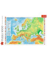 Puzzle Trefl 1000 Harta Fizica A Europei,10605