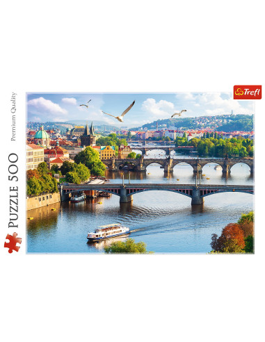 Puzzle Trefl 500 Orasul Praga,37382