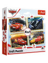 Puzzle 4in1 Cars - Pe Locuri, Fiti Fata, Start,34608