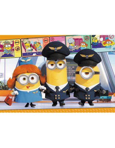 Puzzle Trefl 100 Piese Minionii La Aeroport,16390