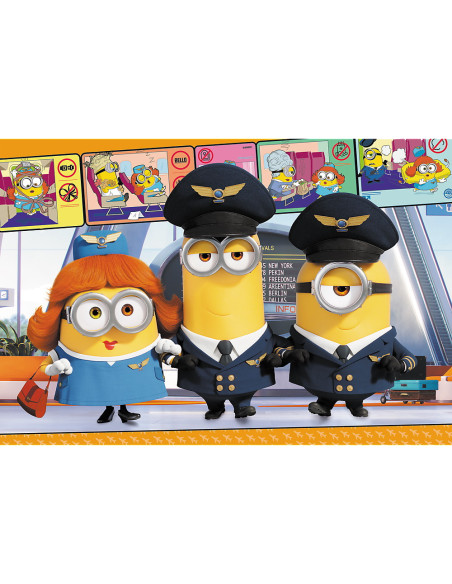 Puzzle Trefl 100 Piese Minionii La Aeroport,16390
