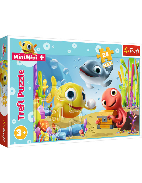 Puzzle Trefl 24 Maxi Pestisorii Fericiti,14341