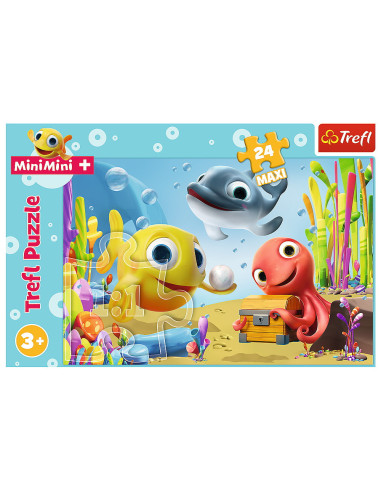 Puzzle Trefl 24 Maxi Pestisorii Fericiti,14341