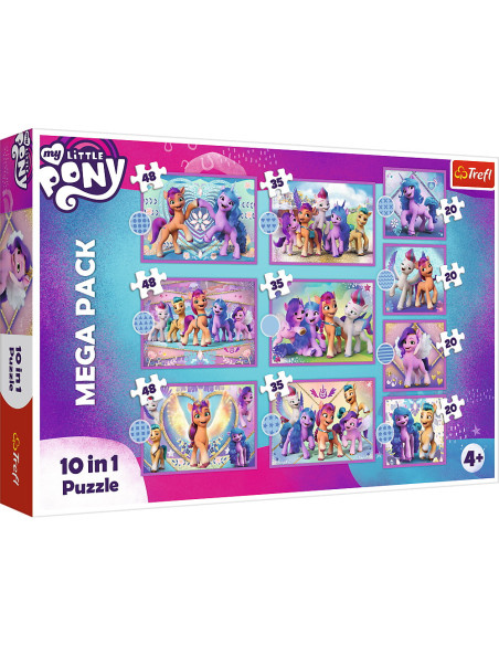 Puzzle Trefl 10in1 My Little Pony - Poneii Stralucitori,90389