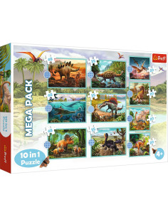 Puzzle Trefl 10in1 Lumea Dinozaurilor,90390