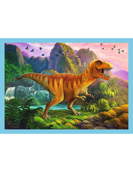 Puzzle Trefl 4in1 Lumea Dinozaurilor,34609