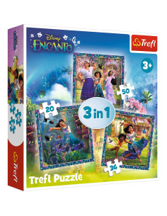 Puzzle Trefl 3in1 Bang Disney Encanto Eroii Din Encanto,34866