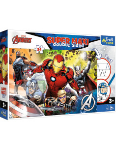 Puzzle Trefl Primo 24 Super Maxi Disney Marvel Razbunatorii