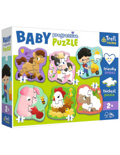 Puzzle Trefl Primo Baby Progressive Ferma,44000