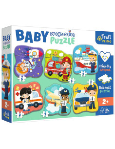 Puzzle Trefl Primo Baby Progressive Vehiculele