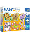 Puzzle Trefl Primo Baby Progressive Safari,44002