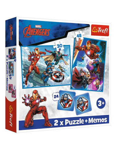 Puzzle Trefl 2in1 Memo Avengers Eroii In Actiune,93333