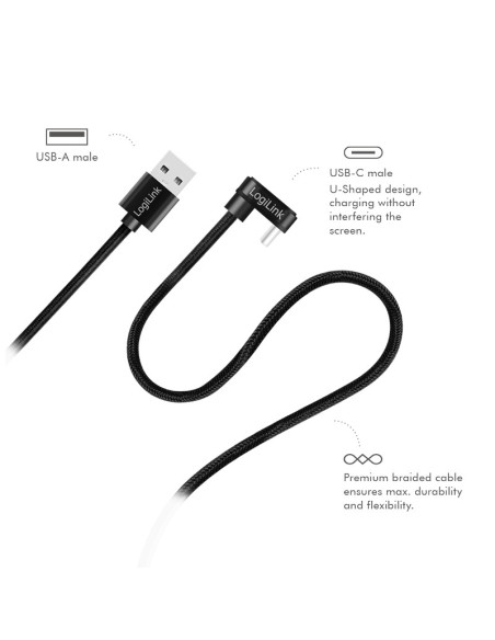 CABLU alimentare si date LOGILINK, pt. smartphone, USB 2.0, USB
