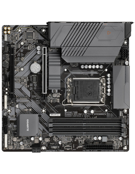 PLACA de BAZA Gigabyte "B660M GAMING X D4", skt LGA 1700, mATX, Intel B660, 4 x DDR4, max. 128 GB, 4 x SATA, 2 x M.2, 7.1, "B660