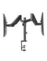 Suport monitor si laptop format din Suport 2 monitoare Gas Spring Dual Arm Blackmount MNT16-2 si Adaptor Laptop 7525