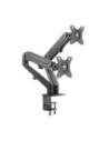 Suport monitor si laptop format din Suport 2 monitoare Gas Spring Dual Arm Blackmount MNT16-2 si Adaptor Laptop 7525