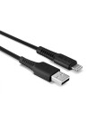 Cablu Lindy 3m USB A 2.0 to Lightning, Negru