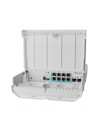 Mikrotik, css610-1gi-7r-2s+o 8 port, outdoor switch 64kb flash