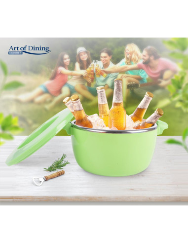 CASEROLA TERMICA 8L, NOVA, VERDE, ART OF DINING BY,HR-SNV-8LV