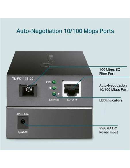 TP-LINK 10/100 WDM Media Converter TL-FC111B-20, Standarde si