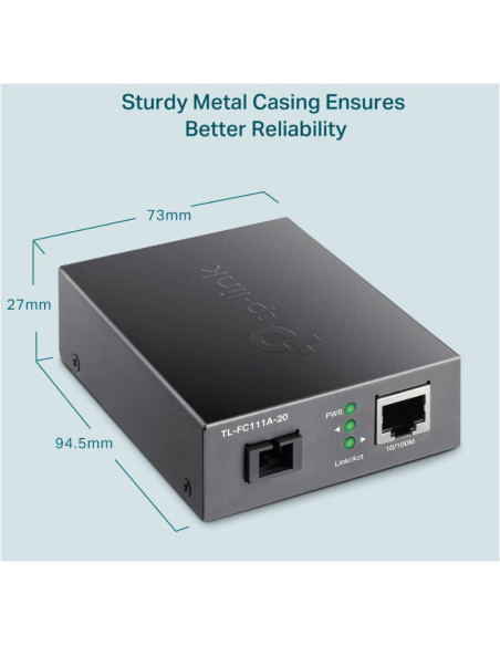 TP-LINK 10/100 WDM Media Converter, Standarde si protocoale: