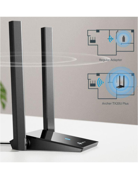Adaptor wireless TP-Link, ARCHER TX20 PLUS, AX1800, 2 x antene