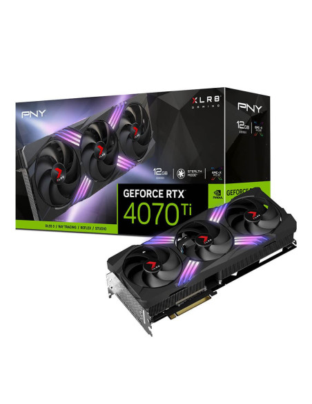 Placa video PNY GeForce RTX 4070 Ti 12GB XLR8 Verto Triple Fan