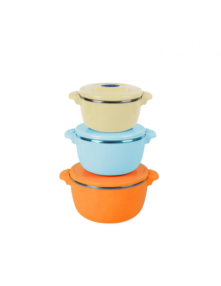 SET 3 CASEROLE TERMICE 2+4+6L,BELLY ORANGE, ART OF DINING