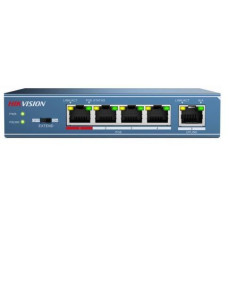 Switch Hikvision DS-3E0105P-E(B), 4-port,,DS-3E0105P-E,B
